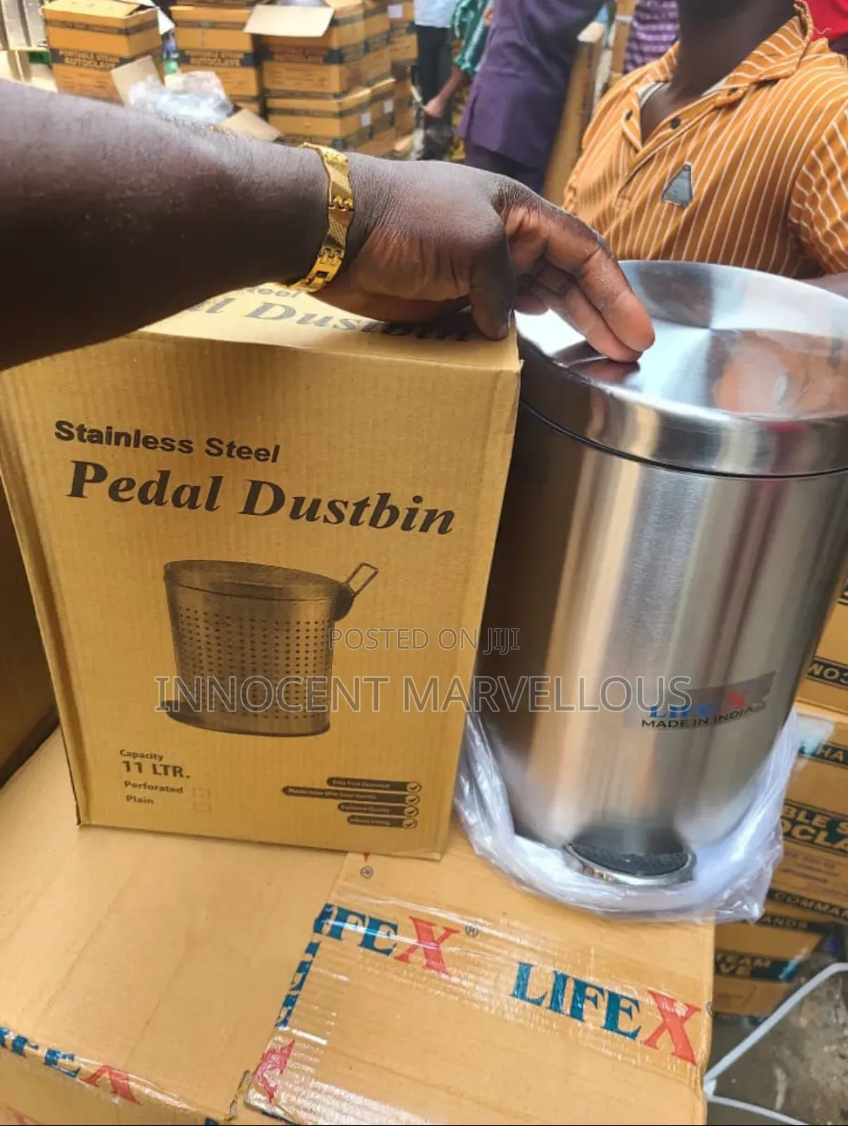 12litres Stainless Pedal Dustbin