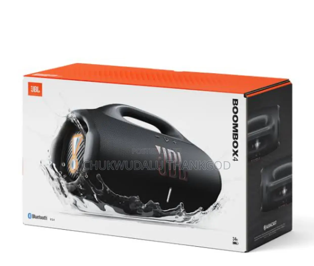 JBL Boombox 4 Super Bluetooth Speaker, Waterproof With Boombox Bass