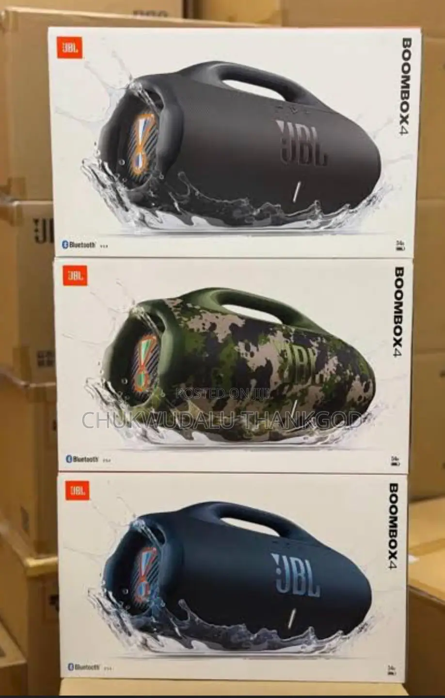JBL Boombox 4 Super Bluetooth Speaker, Waterproof With Boombox Bass