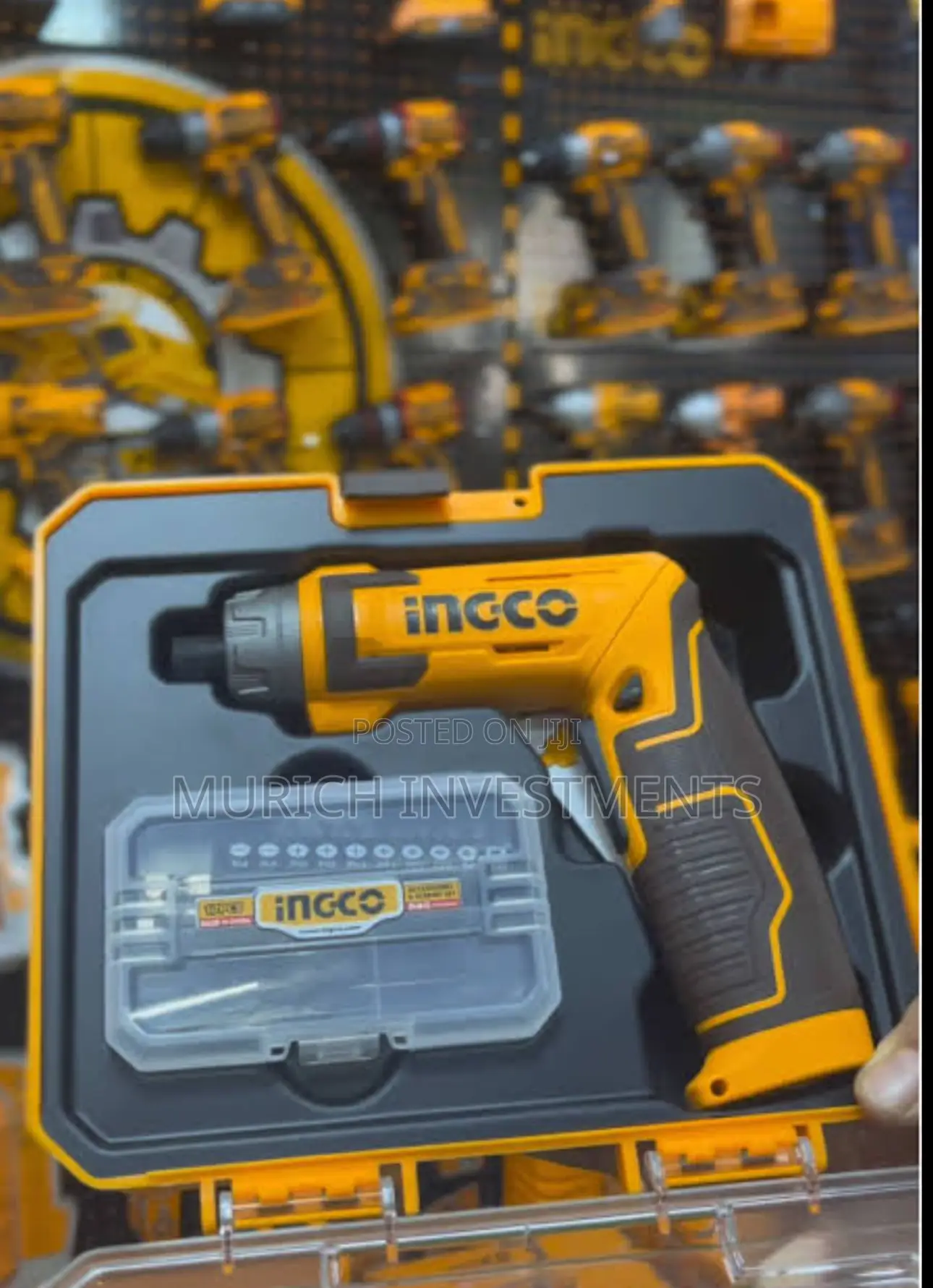 Ingco Cordless Screwdriver, Rechargeable Power Drill Driver Set, 6n.M