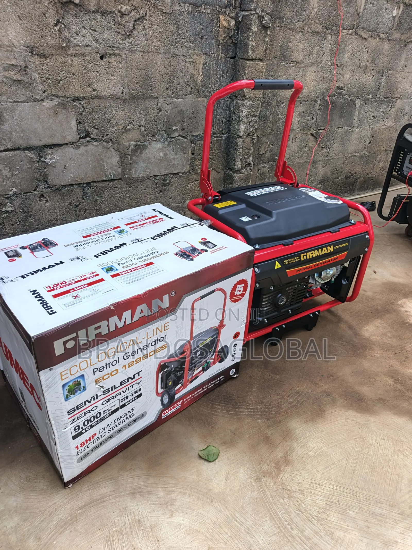Heavy-Duty Fireman 9kva Eco 12990es Generator