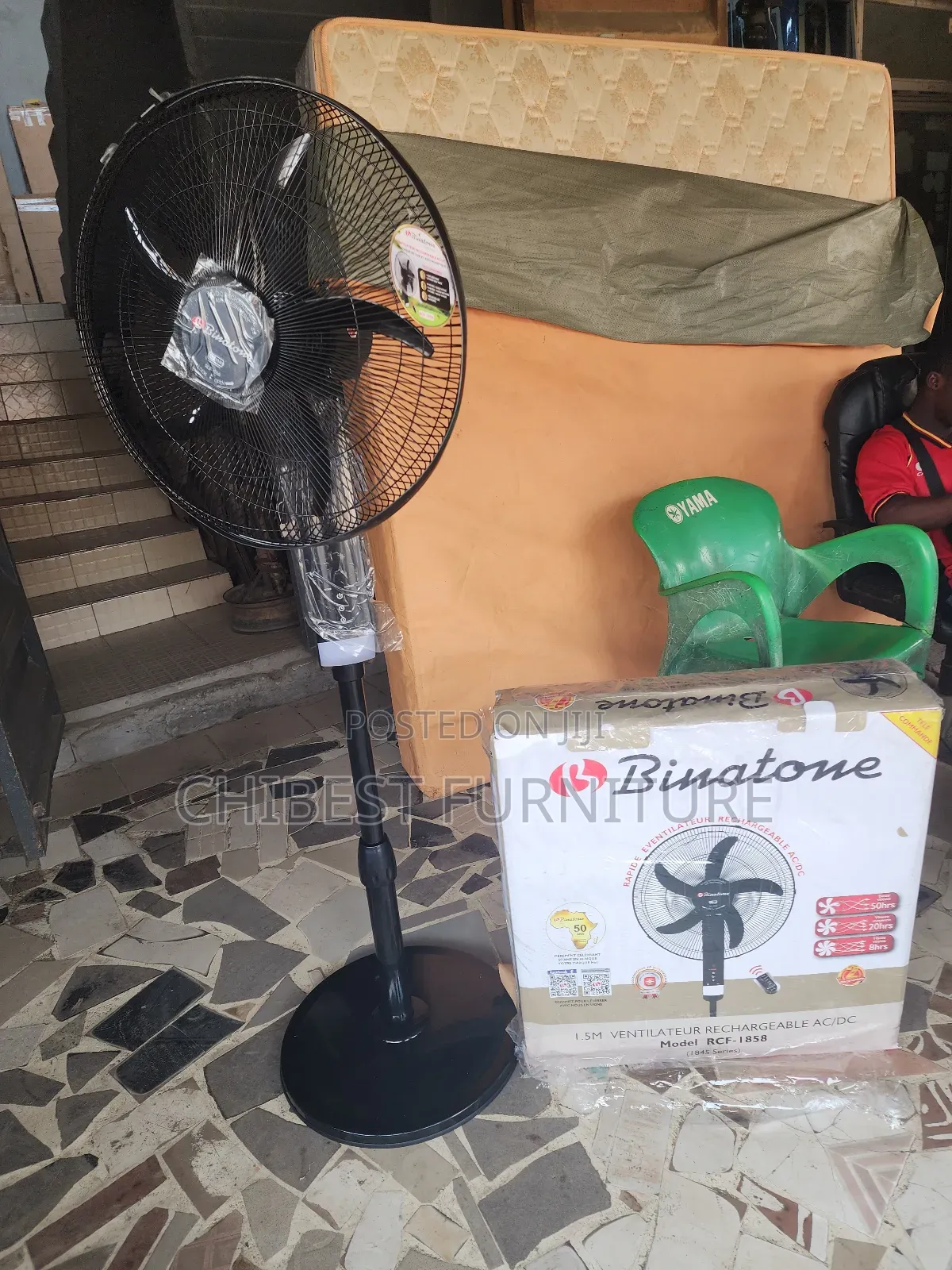 Brand New Binatone 18inches Rechargeable Fan.
