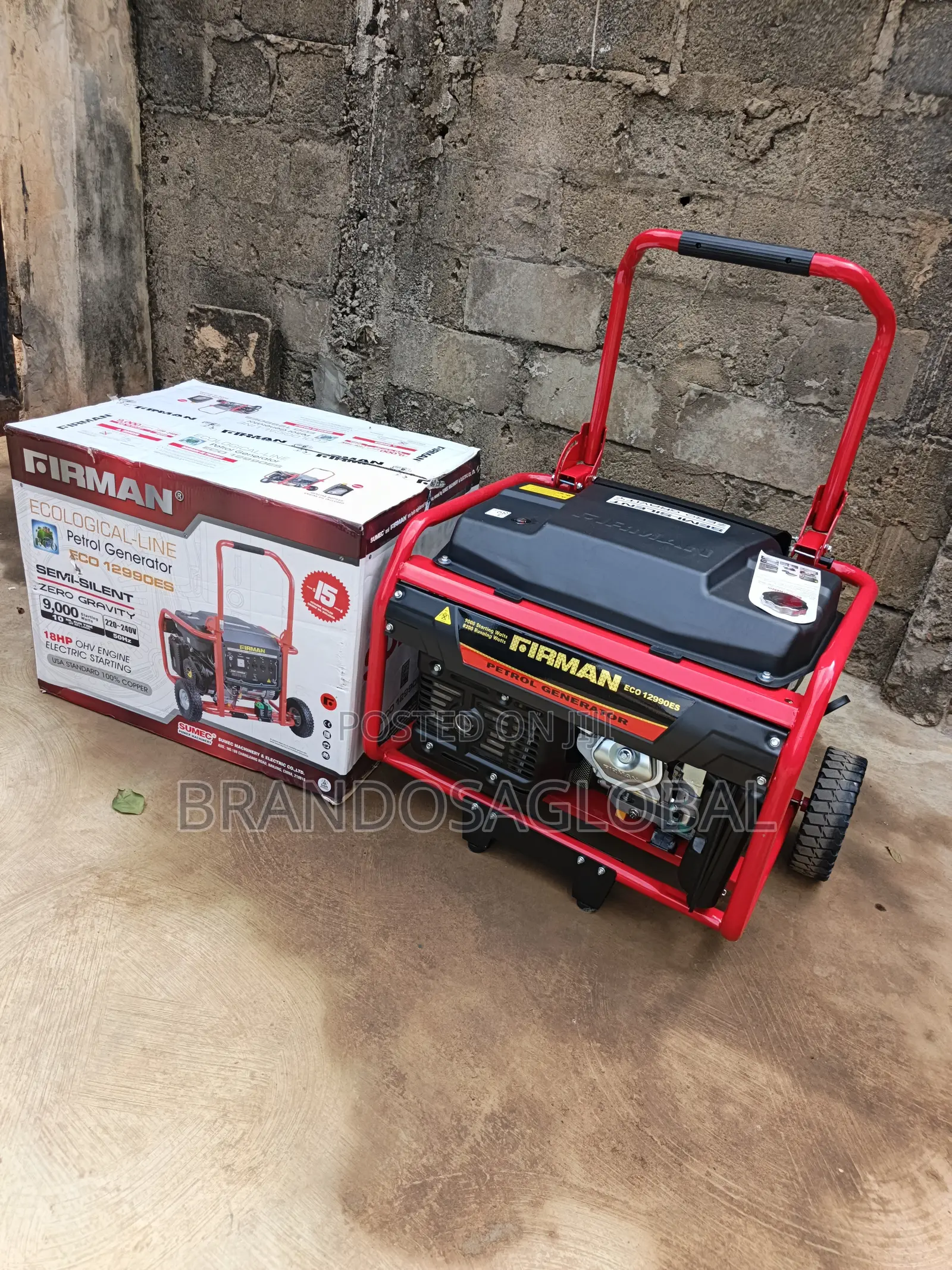 Copper-Coil Fireman 9kva Eco 12990es Generator