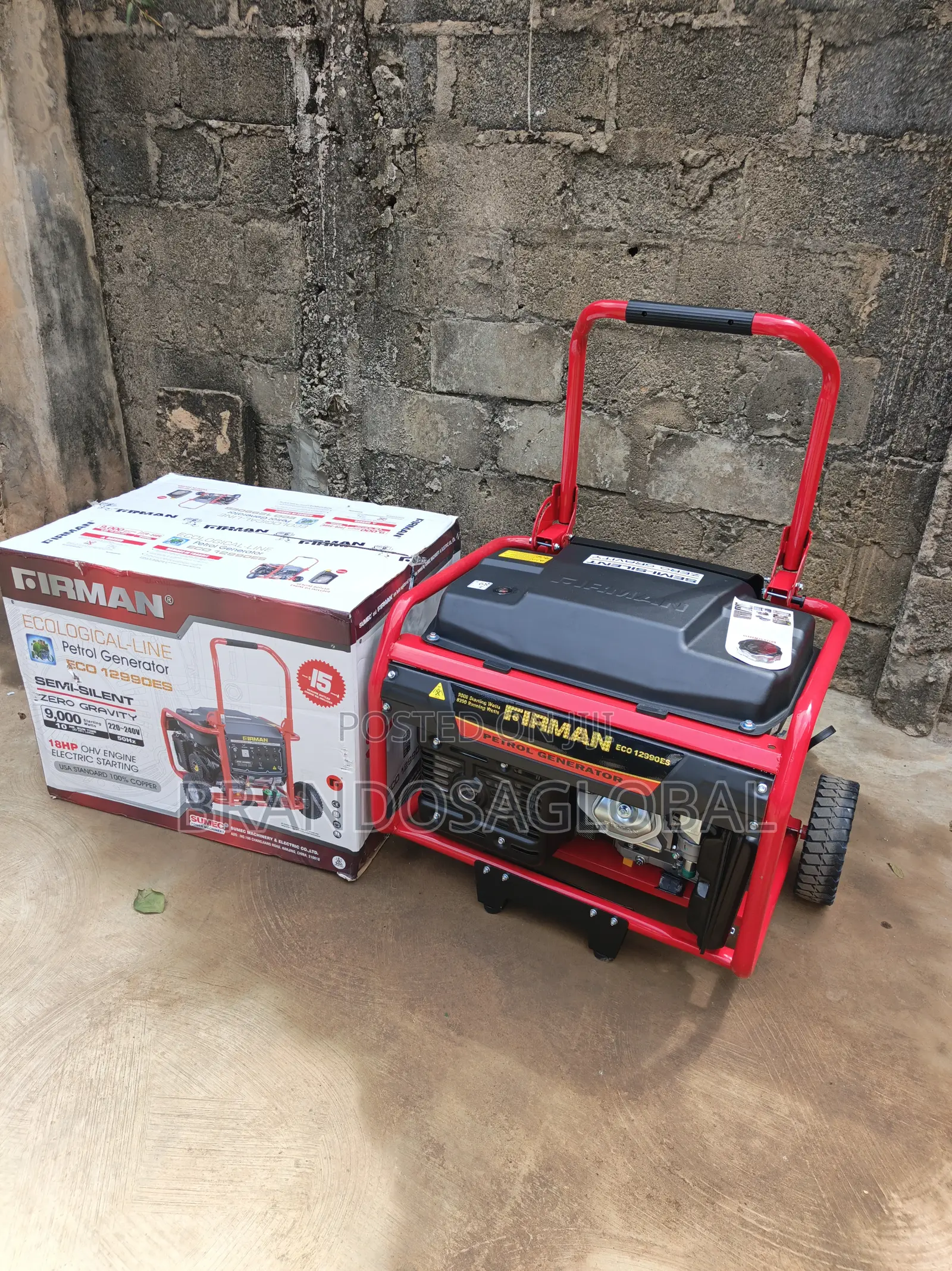 Stable-Output Fireman 9kva Eco 12990es Generator