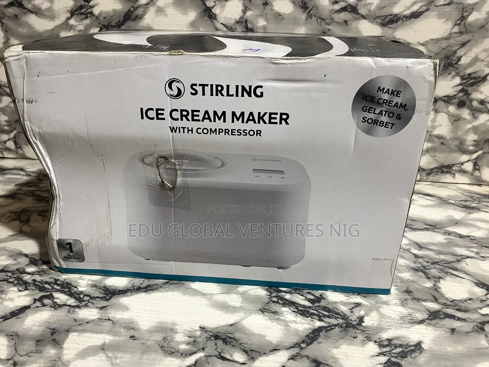 Stirling Ice Cream Maker/Machine With Compressor.
