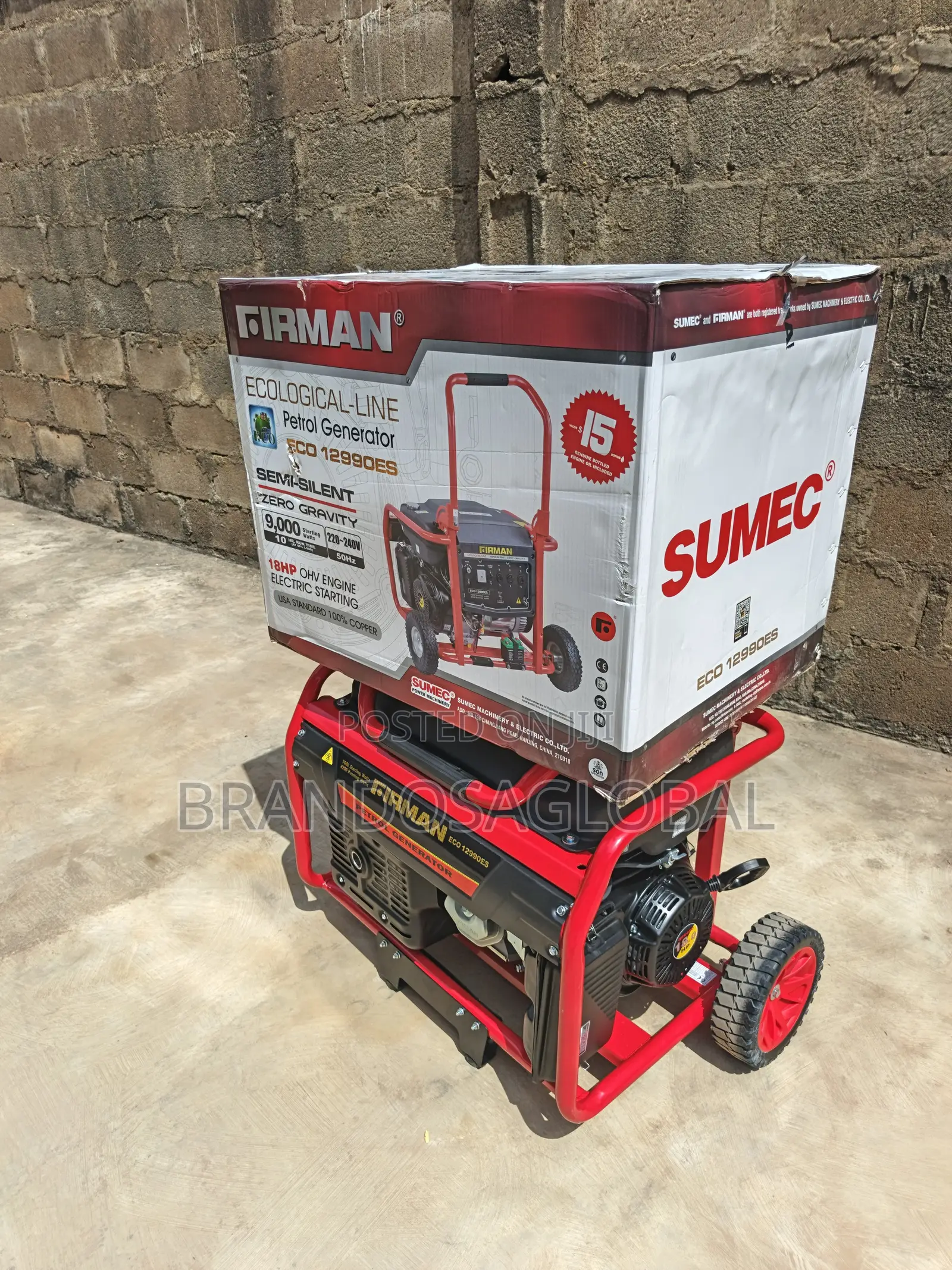 Firman Eco 12990es 9kva Generator for Shops and Offices