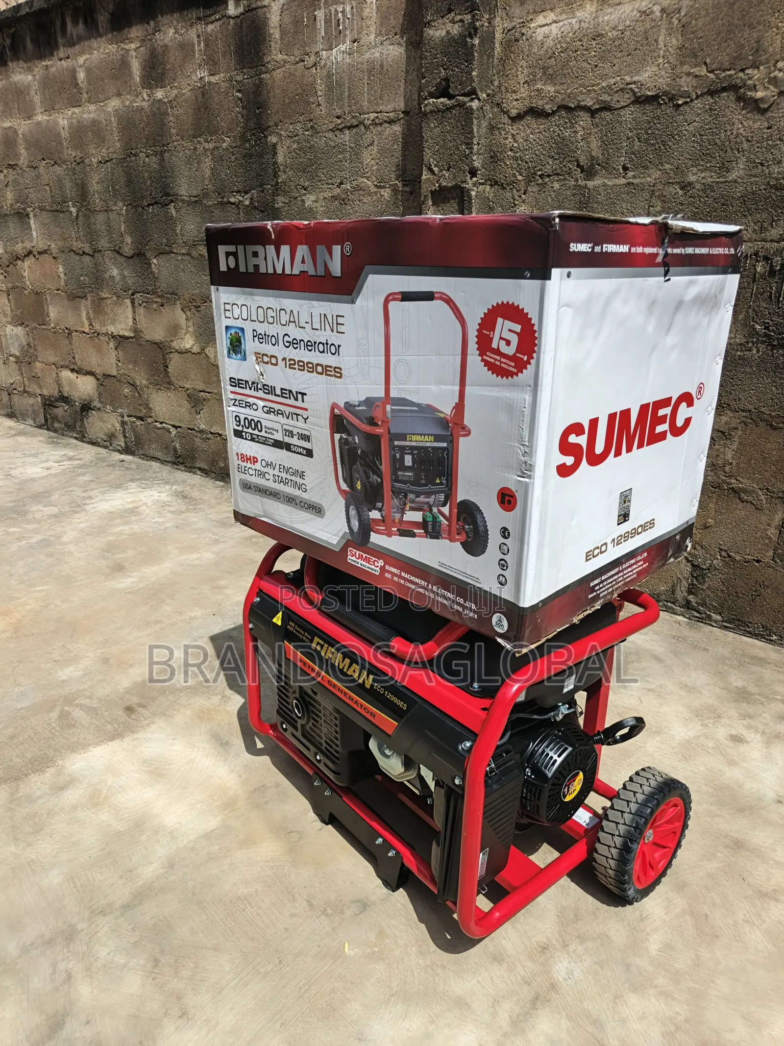Firman Eco 12990es 9kva Strong Engine Generator