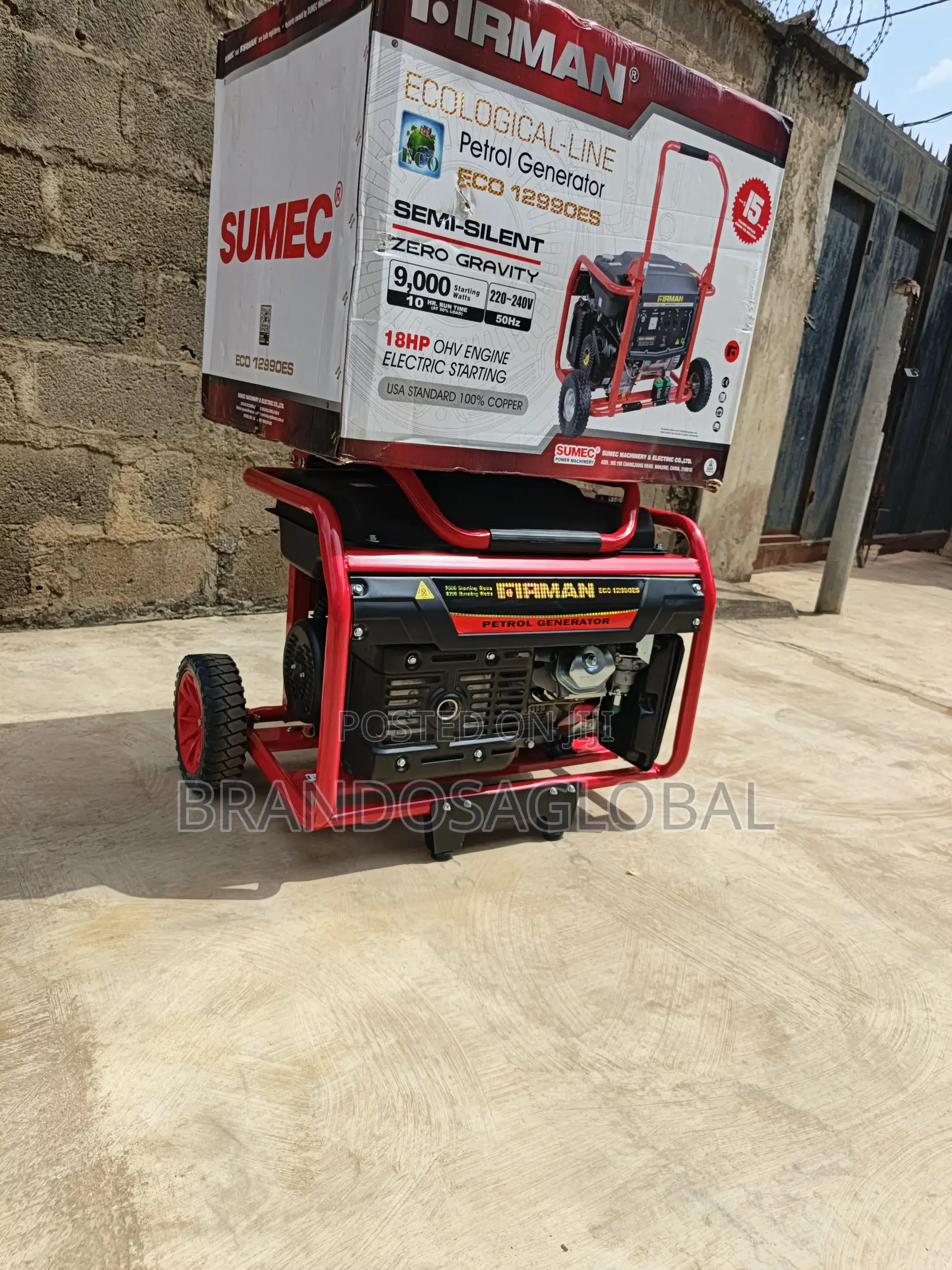 Firman 9kva Eco 12990es Efficient Fuel Generator