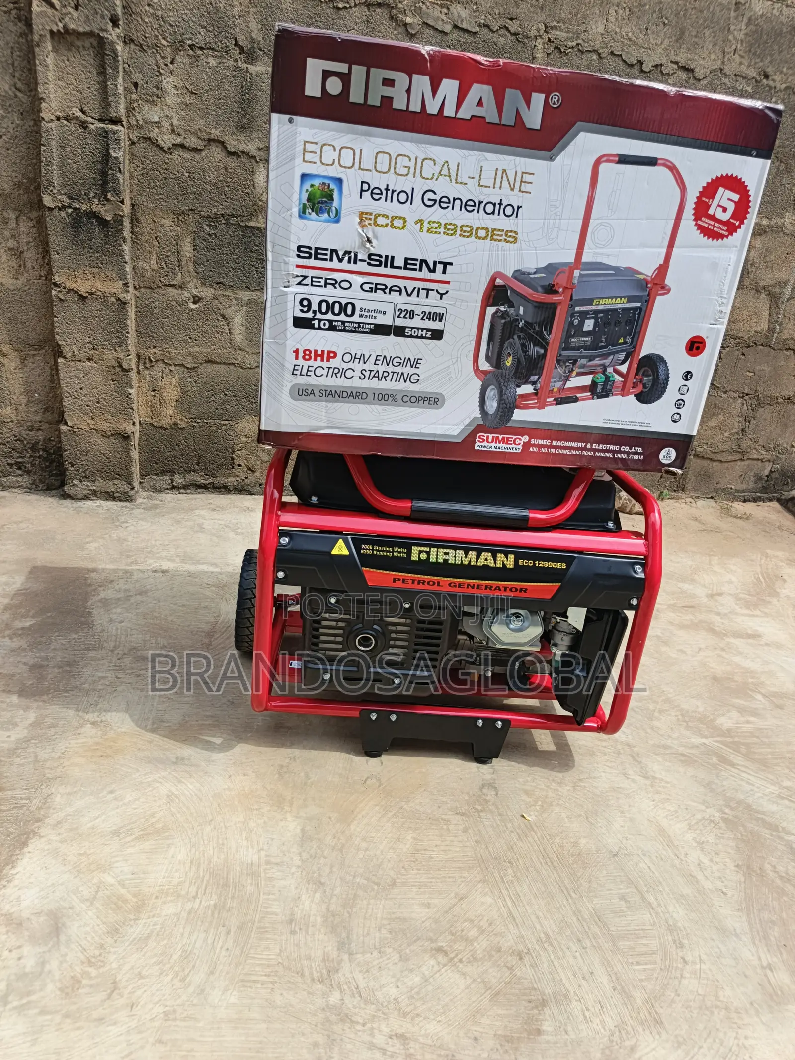 Firman Eco12990es 9kva Key Start Machine