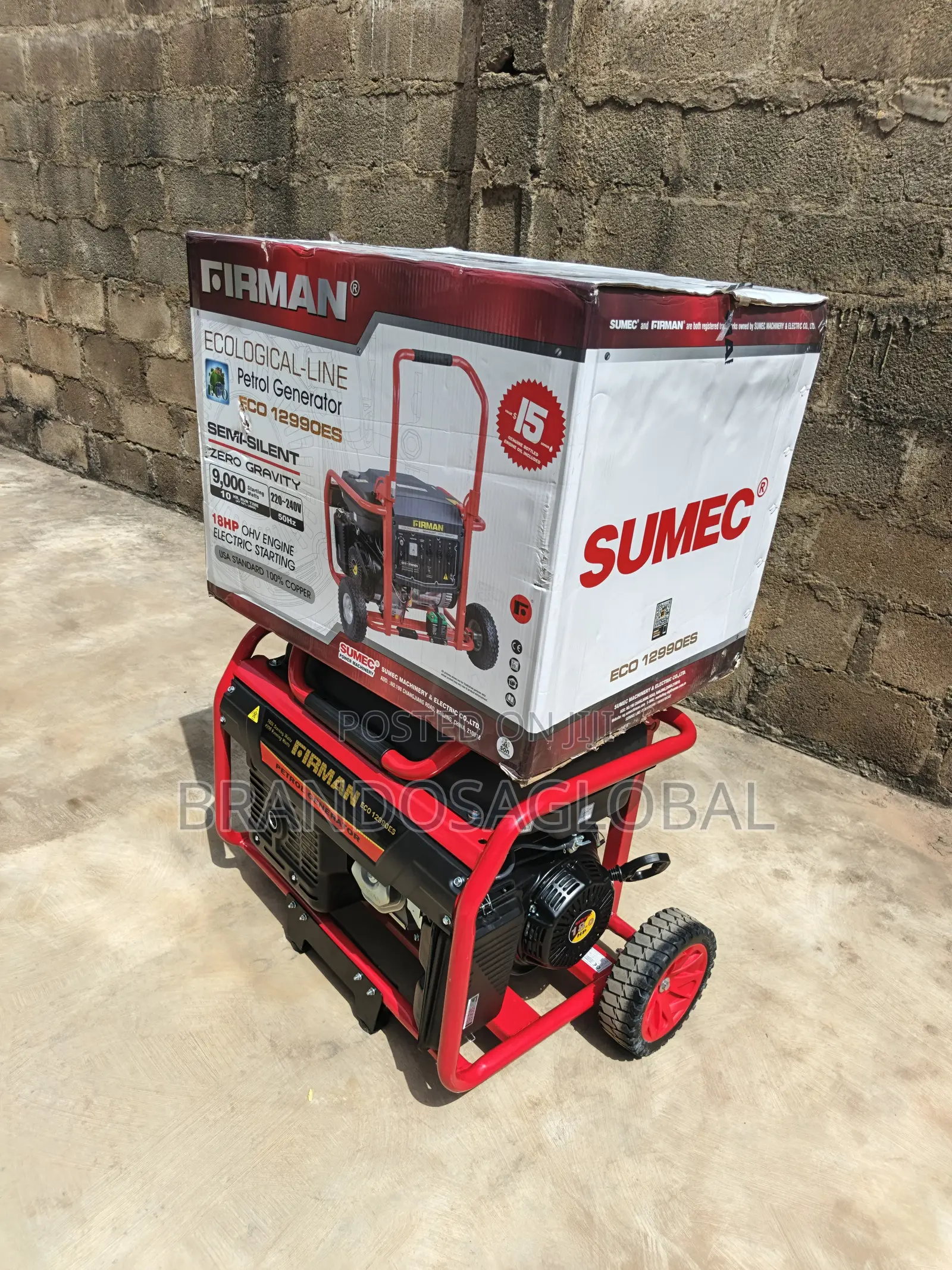Firman 9kva Eco 12990 Es Smooth Running Generator