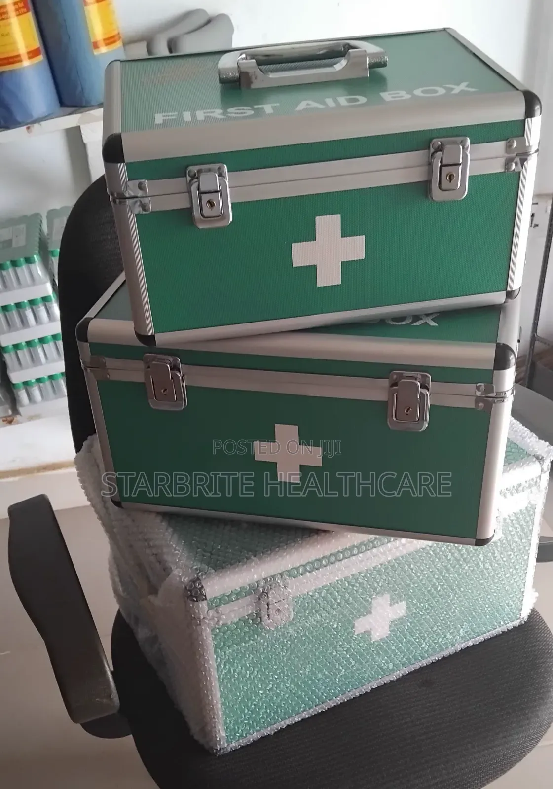 First Aid Box - Empty (Portable Medical Storage Case)