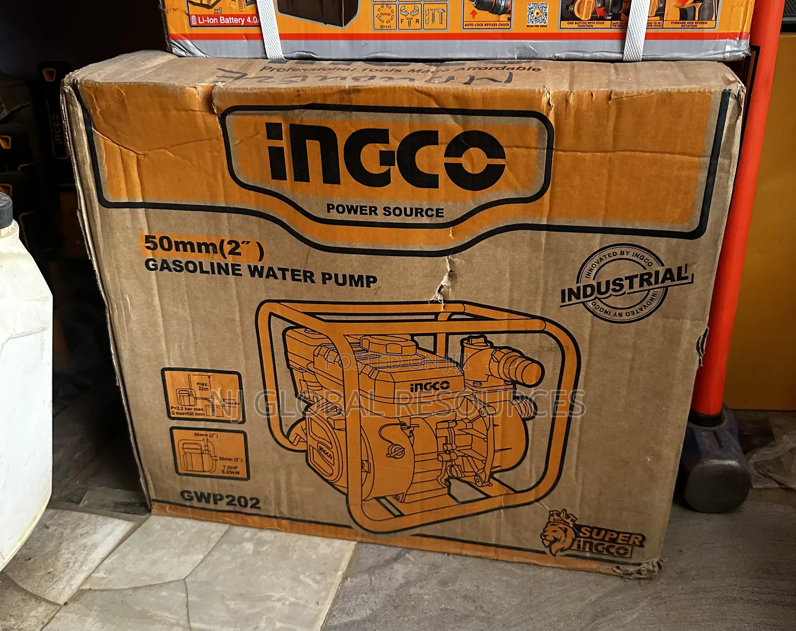 2” Gasoline Water Pump Ingco 7hp
