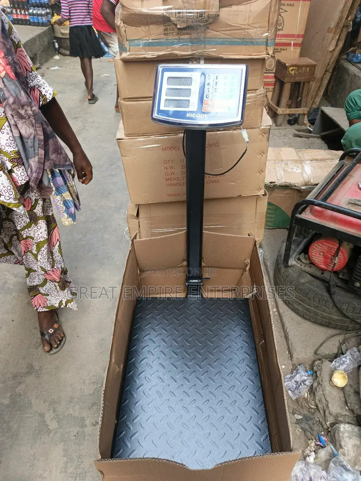 500kg Digital Standing Scale Heavy Duty