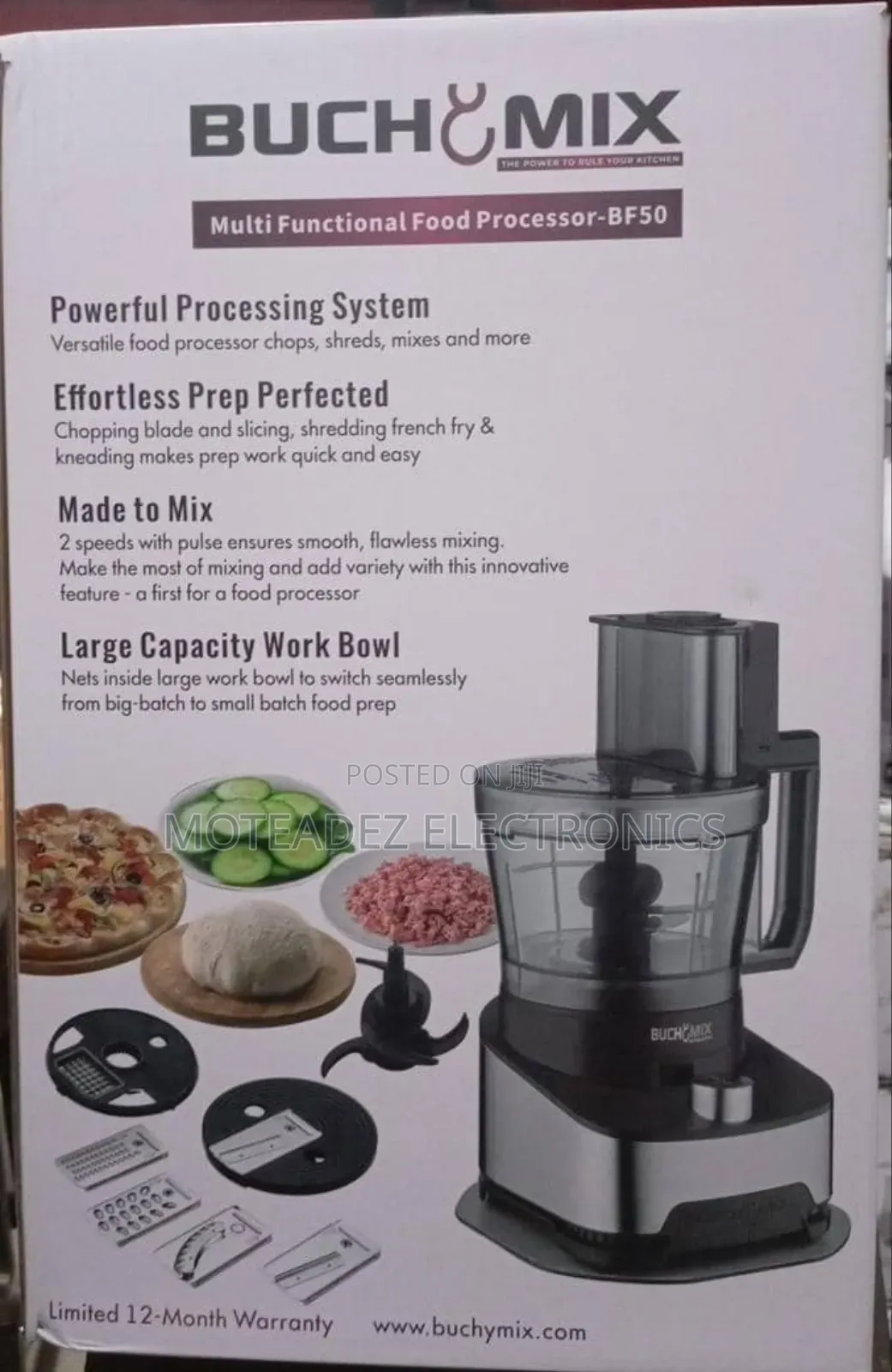 Buchymix Turbocrush Multifunctional Commercial Food Processor (Bf-50)