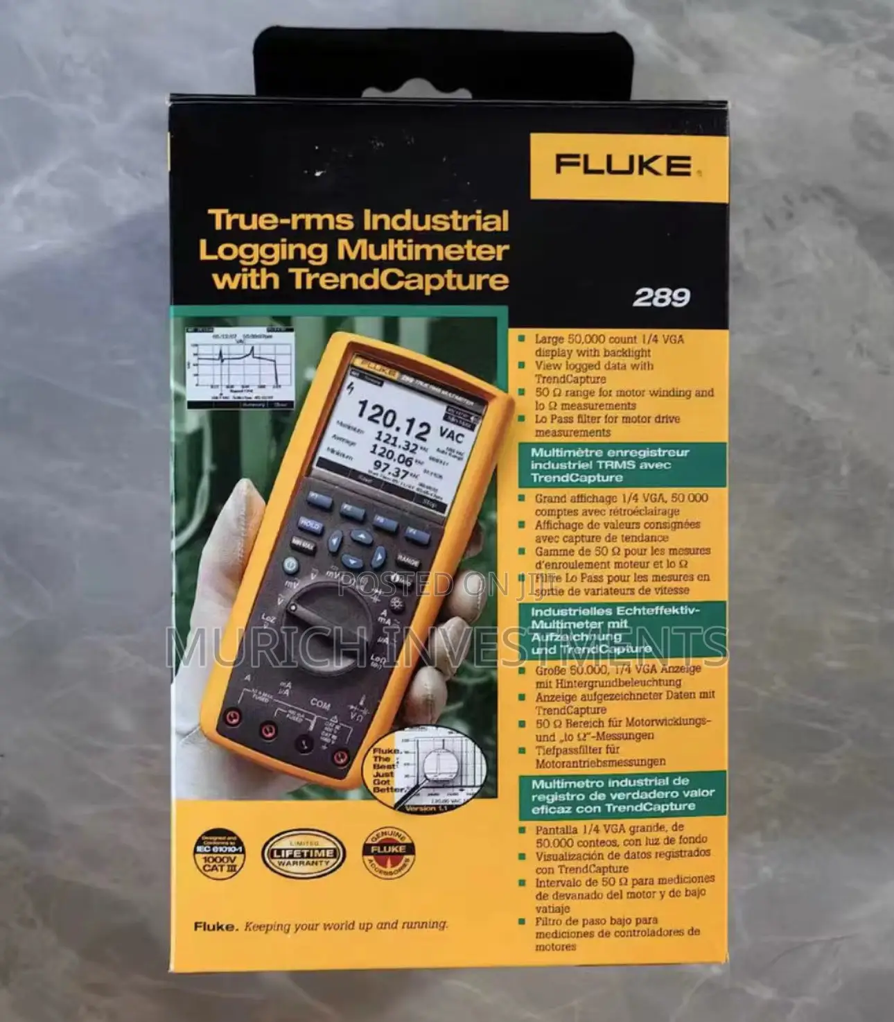 Fluke 289 True RMS Industrial Data Logging Multimeter Kit