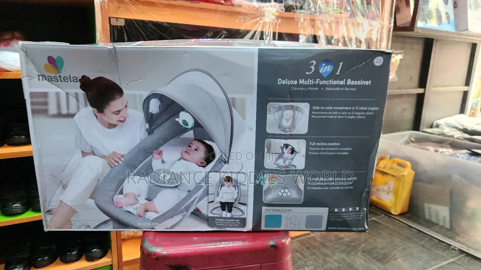 Mastela 3-in-1 Deluxe Multi-Functional Baby Swing and Bassinet
