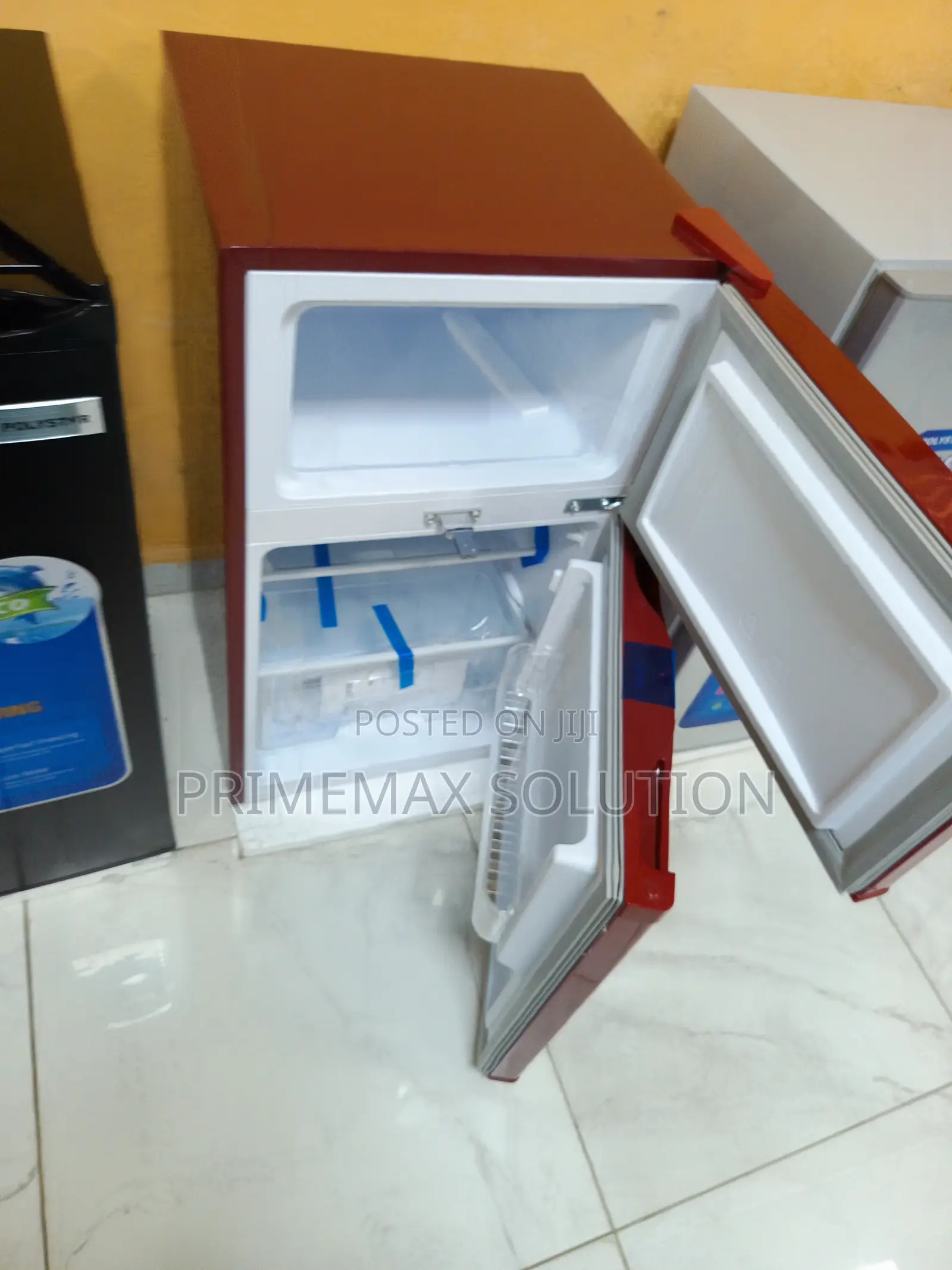 Polystar Pv-Dd203r6lr 90l Red Double Door Energy Saving Fridge