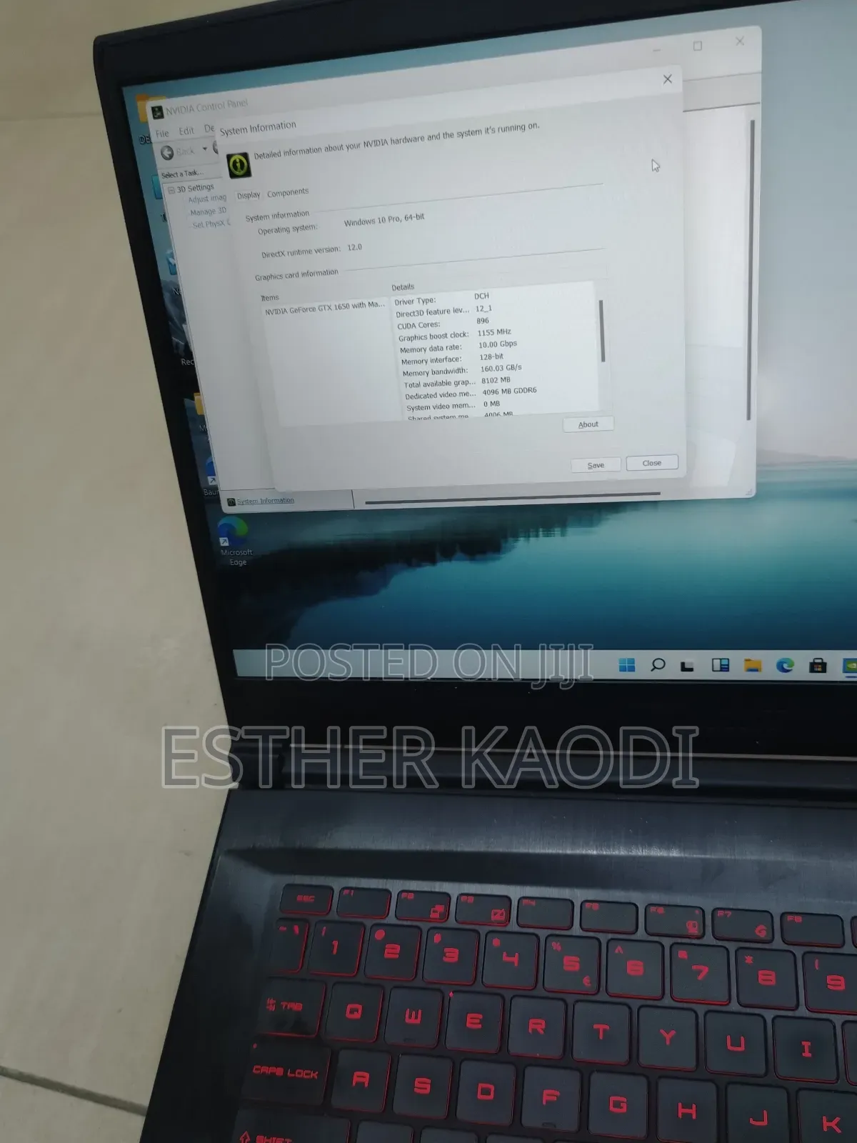 Laptop MSI GF63 16GB Intel Core I7 SSD 512GB