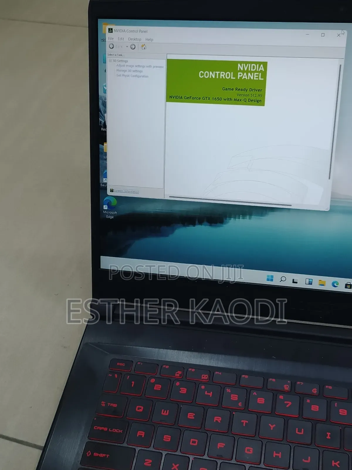Laptop MSI GF63 16GB Intel Core I7 SSD 512GB
