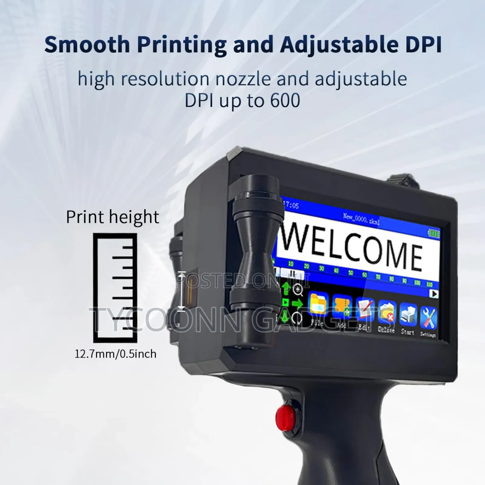 Portable Handheld Inkjet Printer for Date, Qr Code, Barcodes Logos Etc