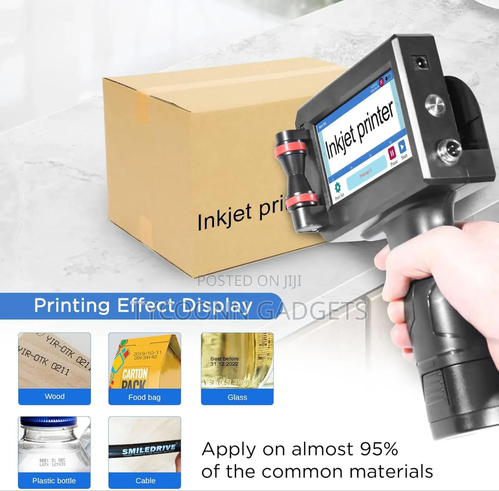 Inkjet Coding Machine for Text/Date/Batch Number/Qr Code/Barcode/Logo