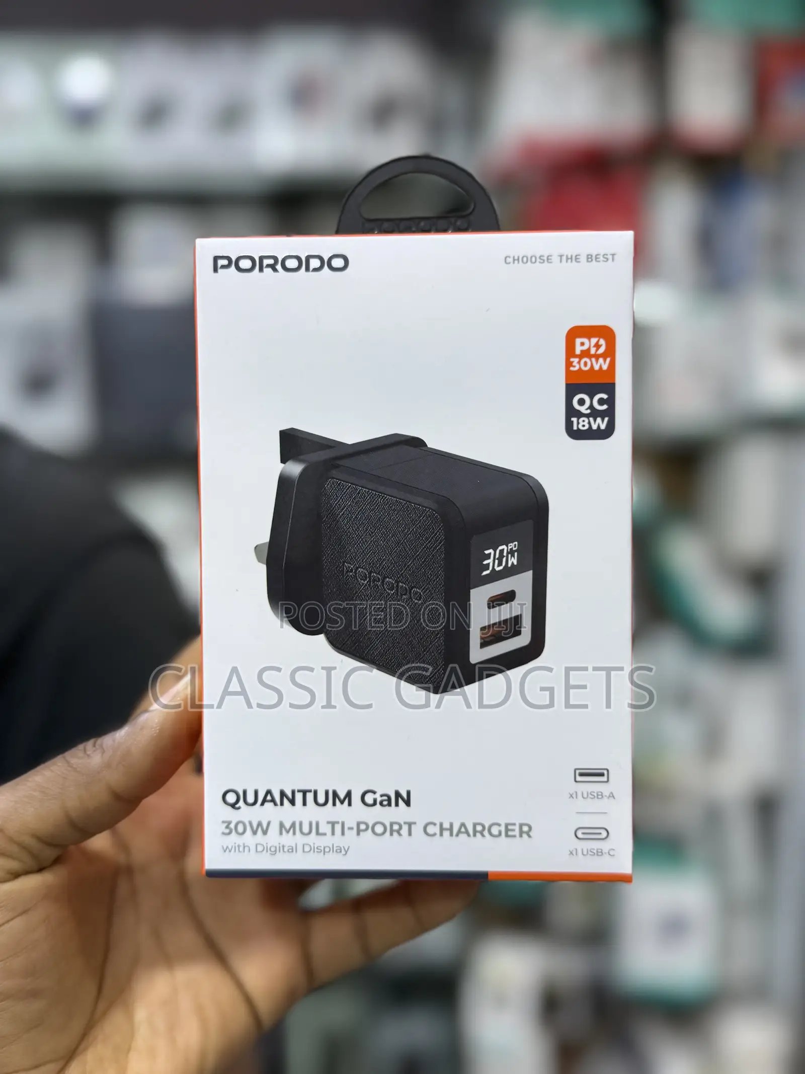 Porodo Quantum Gan 30w Multi-Port Charger