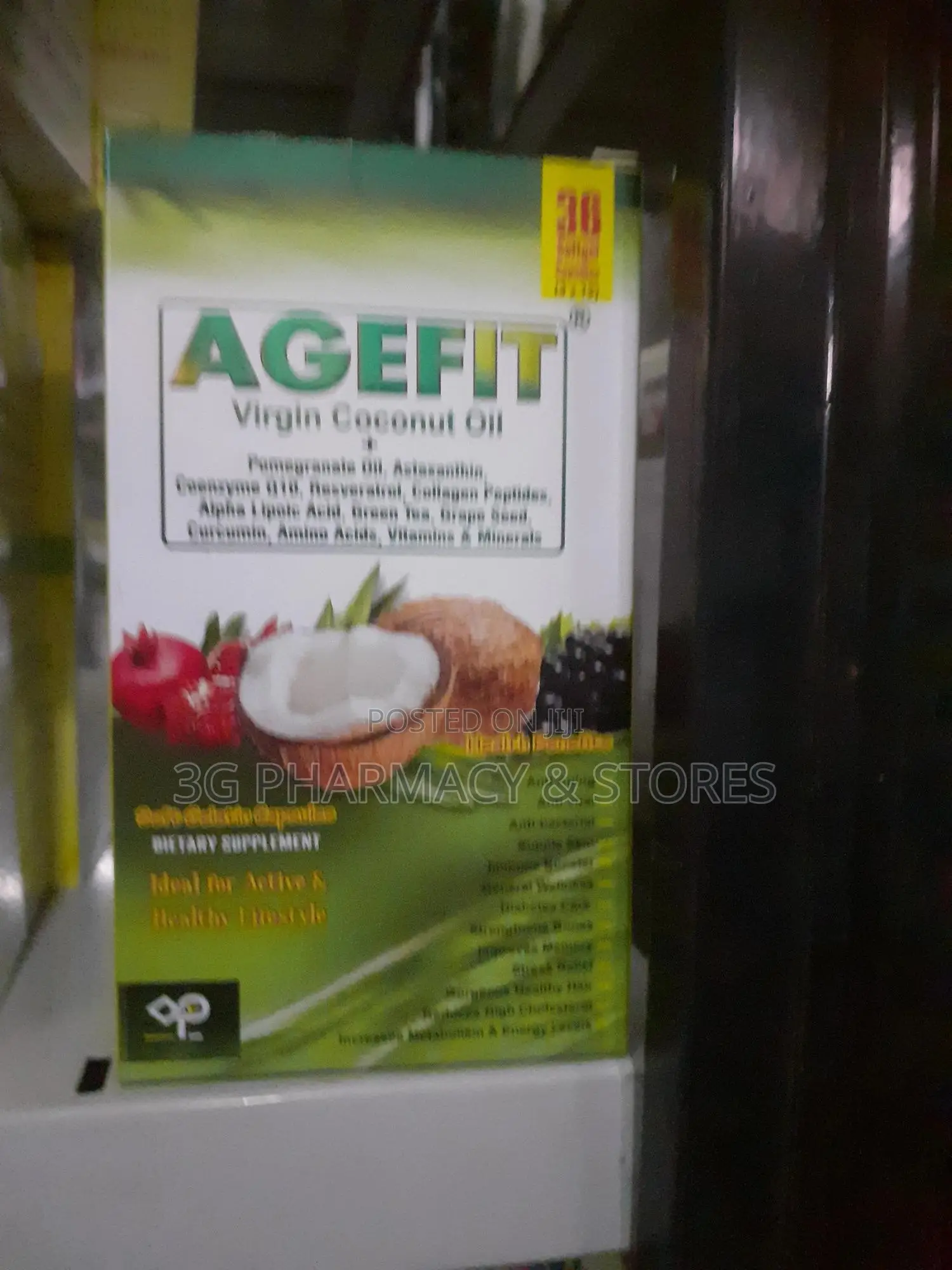 Agefit Virgin Coconut Oil Softgel- 30 Softgels