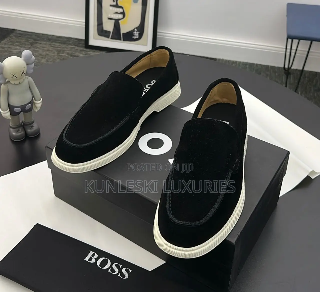 Original Hugo Boss Sienna Suede Loafers Shoe