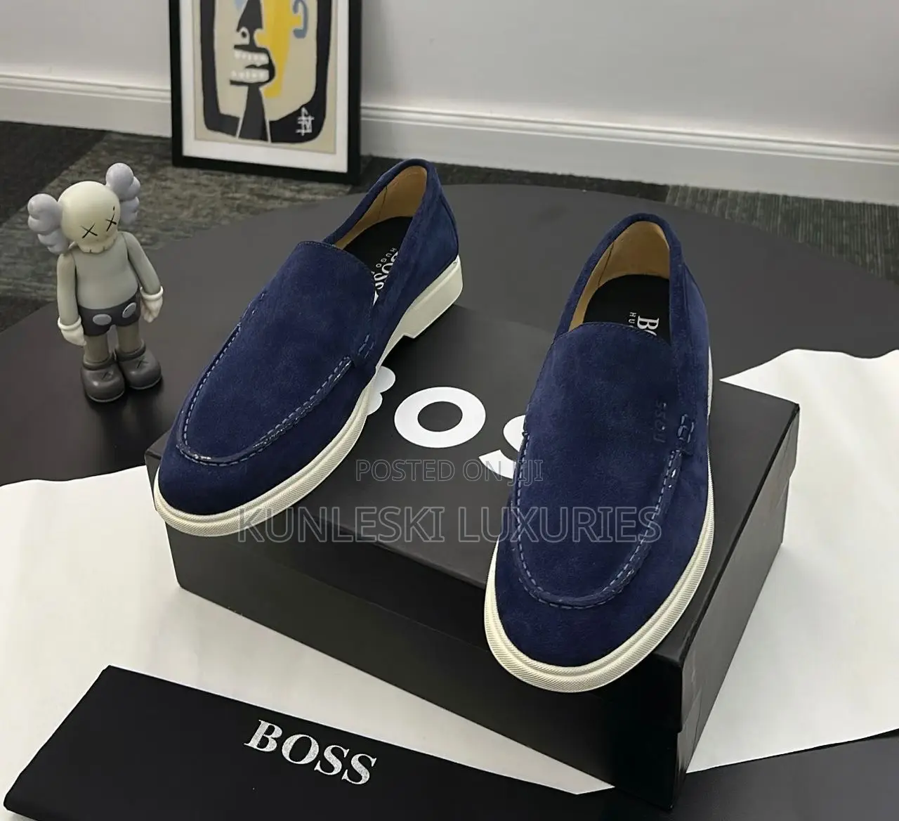 Original Hugo Boss Sienna Suede Loafers Shoe