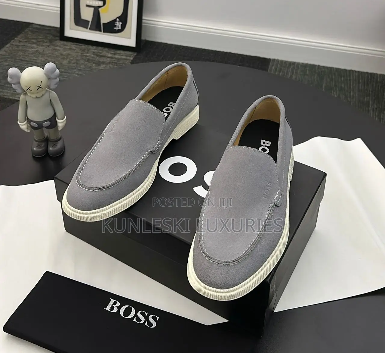 Original Hugo Boss Sienna Suede Loafers Shoe
