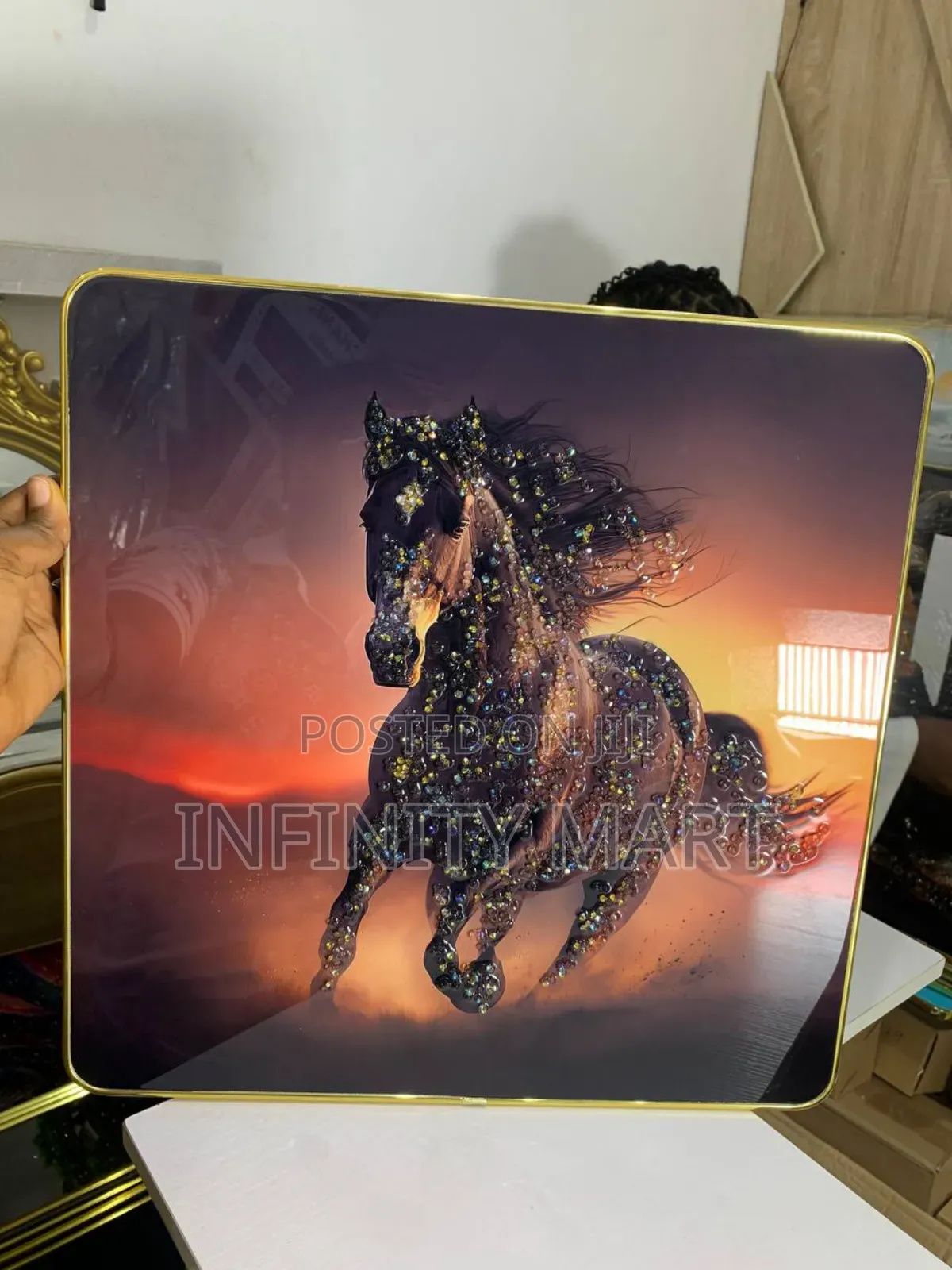 Sparkly Horse Acrylic Frame