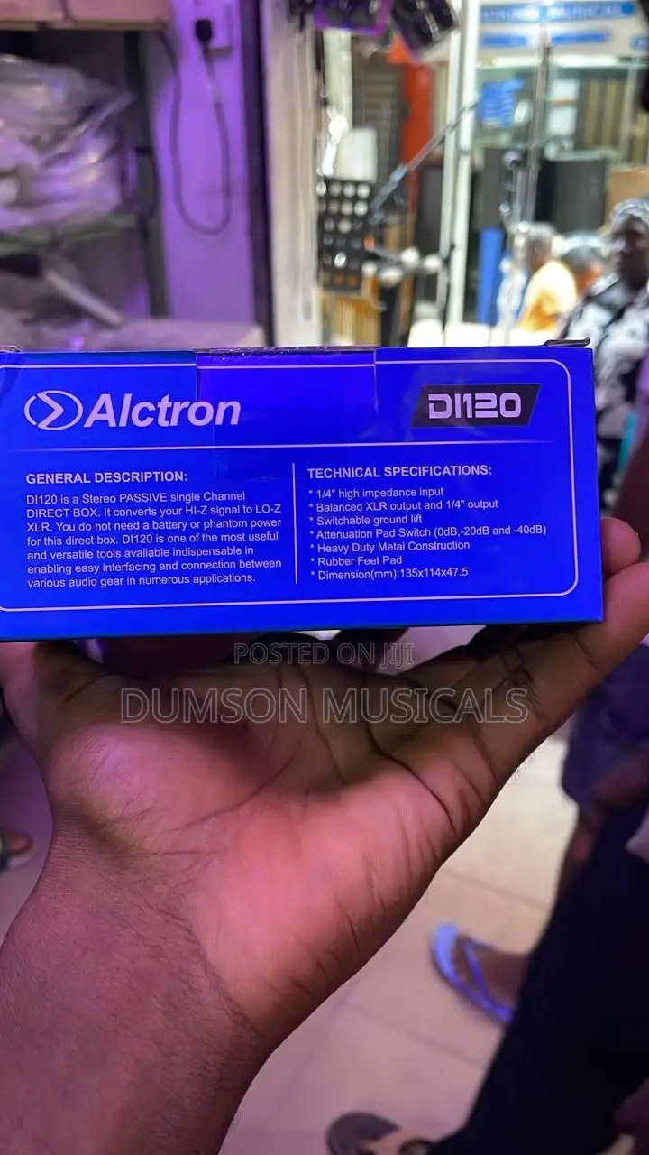 Alctron Di120 Dual Channel Passive Di Box