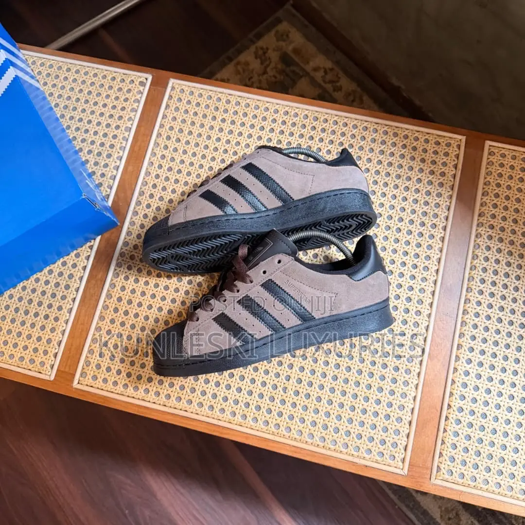 Original Adidas Superstar 80 Vintage Brown & Black Sneakers