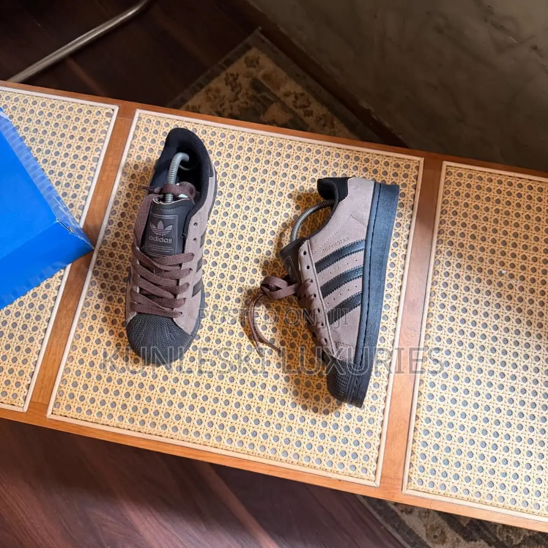 Original Adidas Superstar 80 Vintage Brown & Black Sneakers