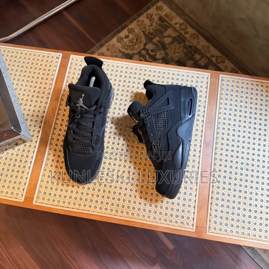 Original Air Jordan 4 Retro Black Cat Sneakers