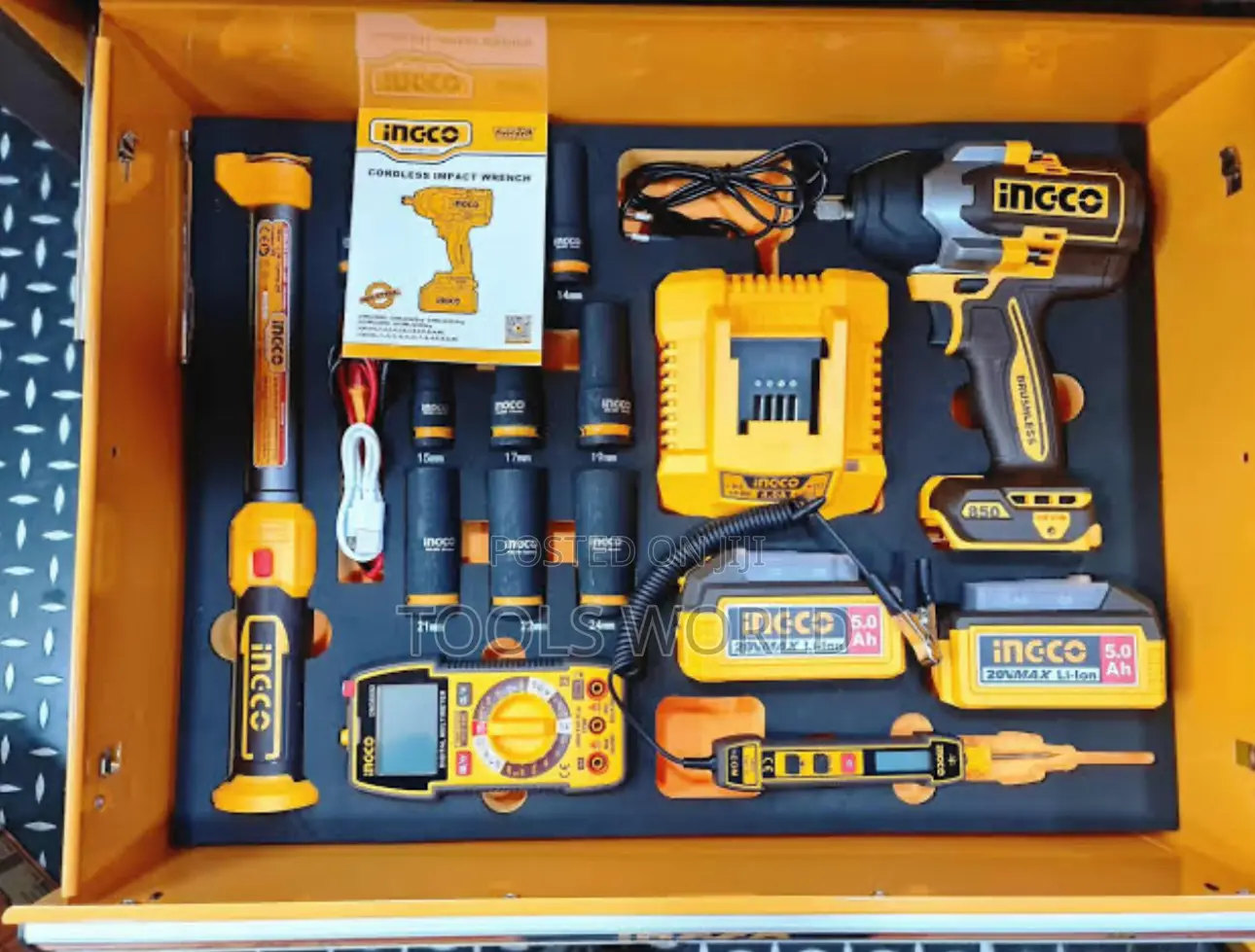 Ingco 369pcs Mechanics Tool Chest Set + Impact Wrench – Ciwli2085