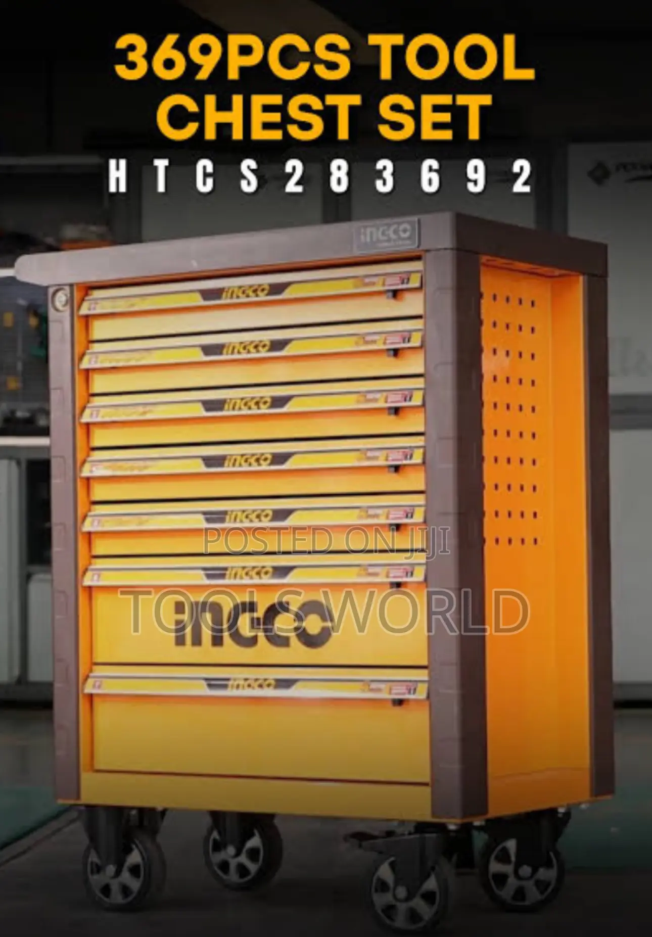 Ingco 369pcs Mechanics Tool Chest Set + Impact Wrench – Ciwli2085