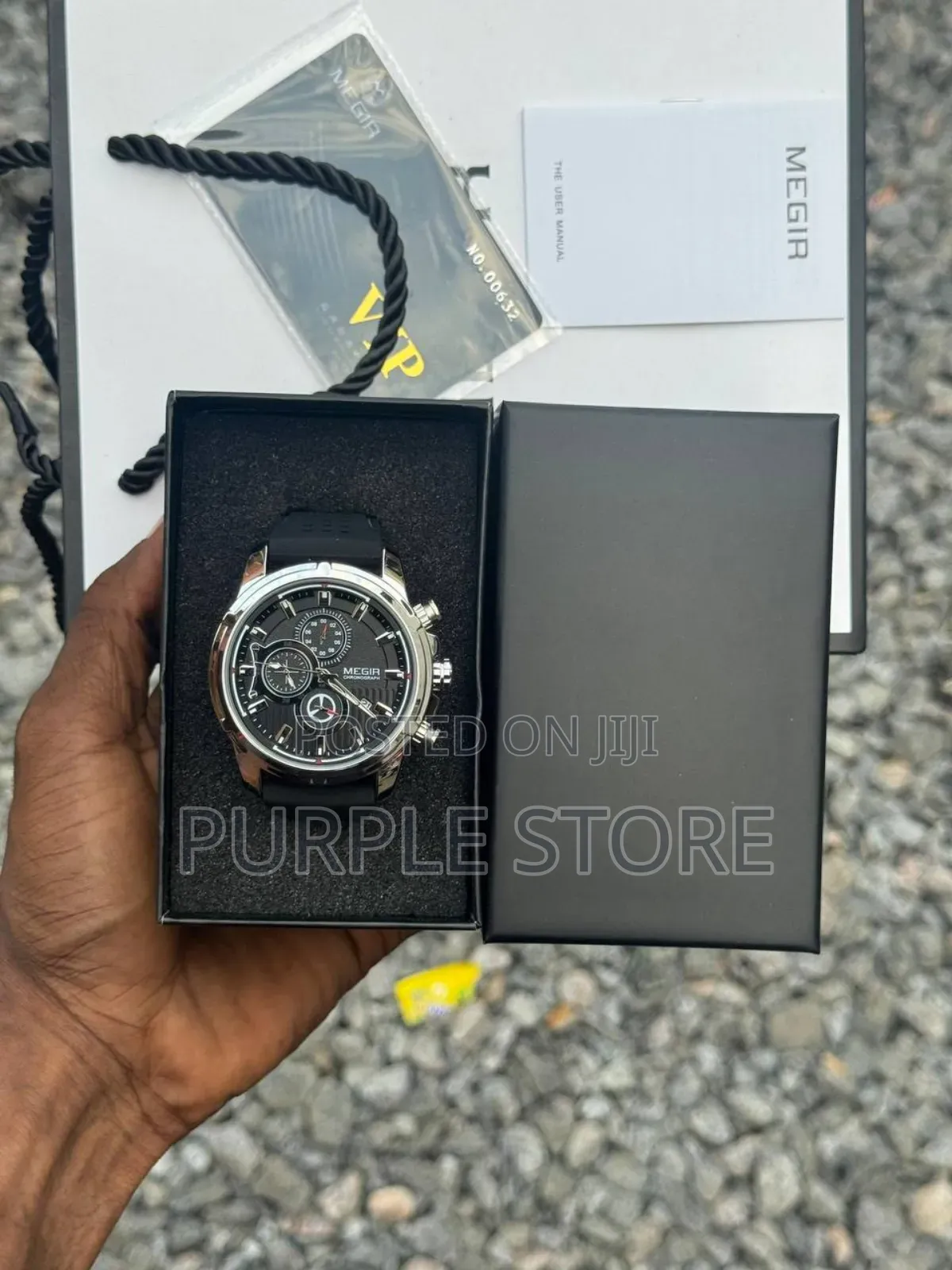 Megir Rubber-Strap-Chronograph