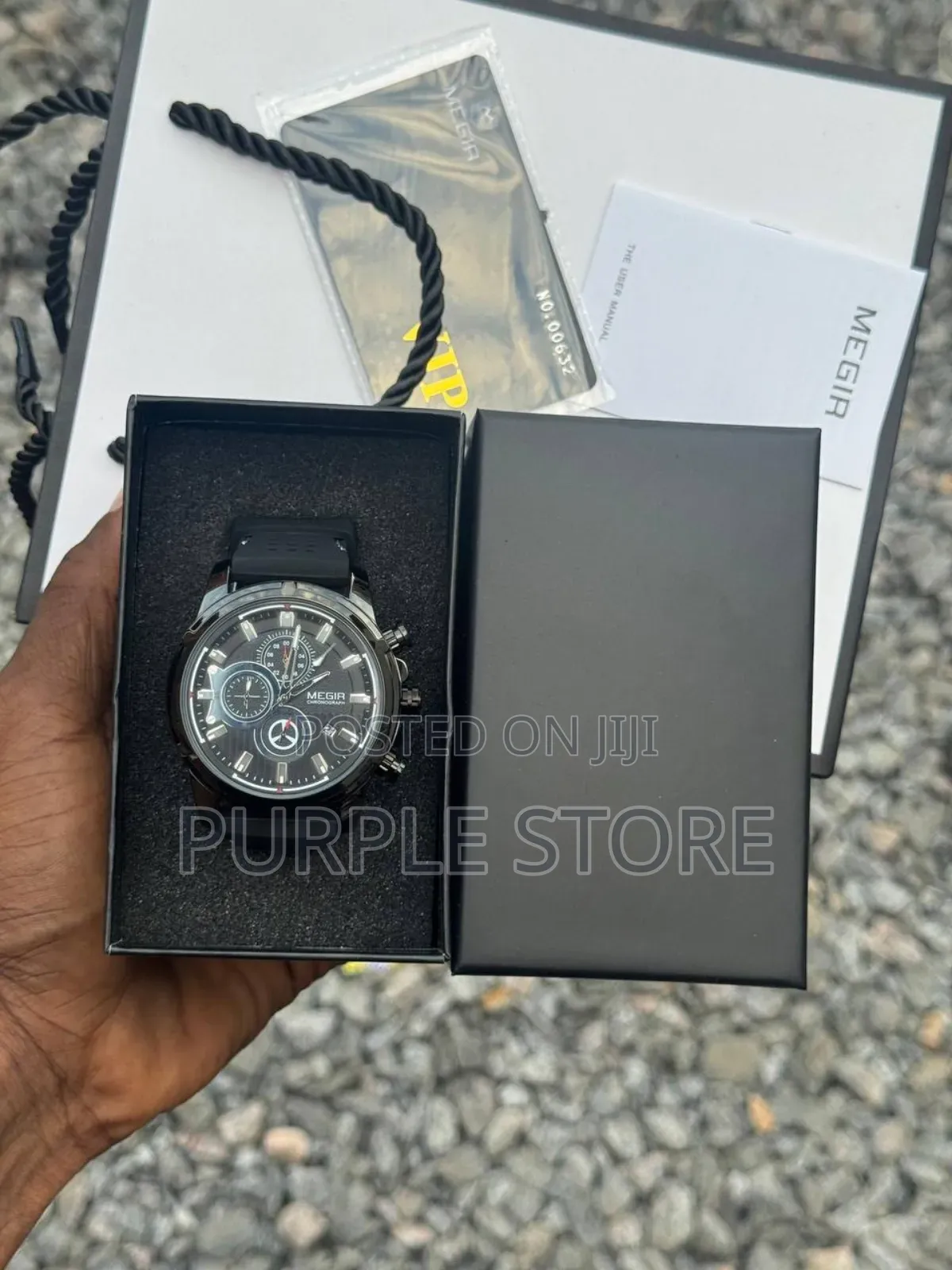 Megir Rubber-Strap-Chronograph
