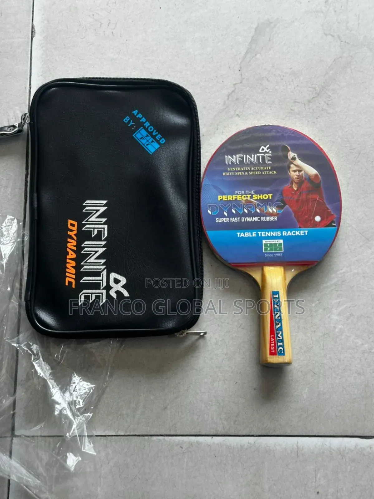 Infinite Brand Table Tennis Racket Set With Carrying Case