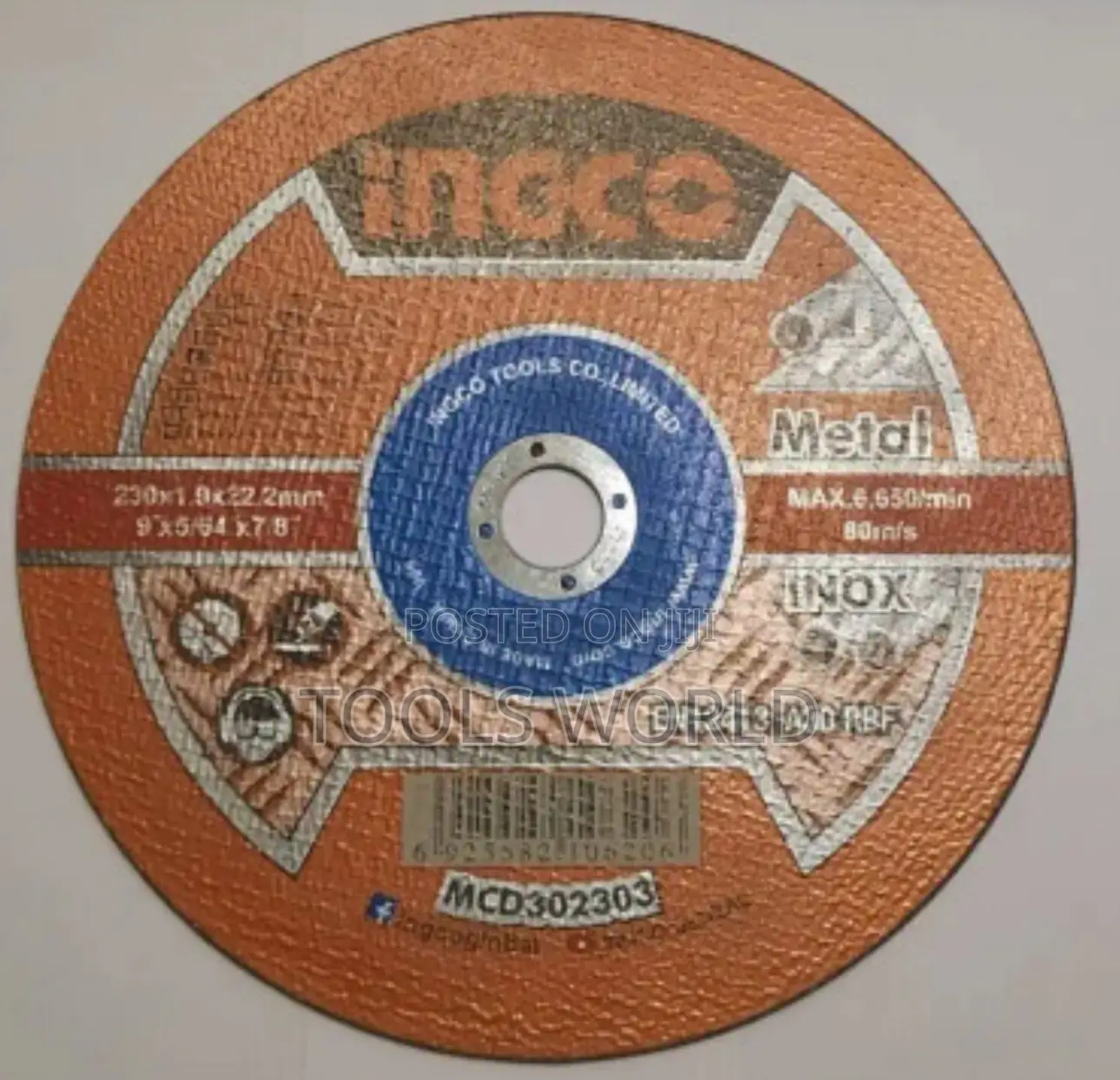 Ingco 230mm (9”) Abrasive Metal Cutting Discs – Heavy Duty