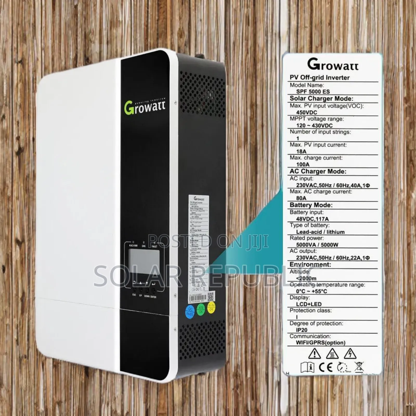 Growatt Hybrid Inverter 6kva 48v