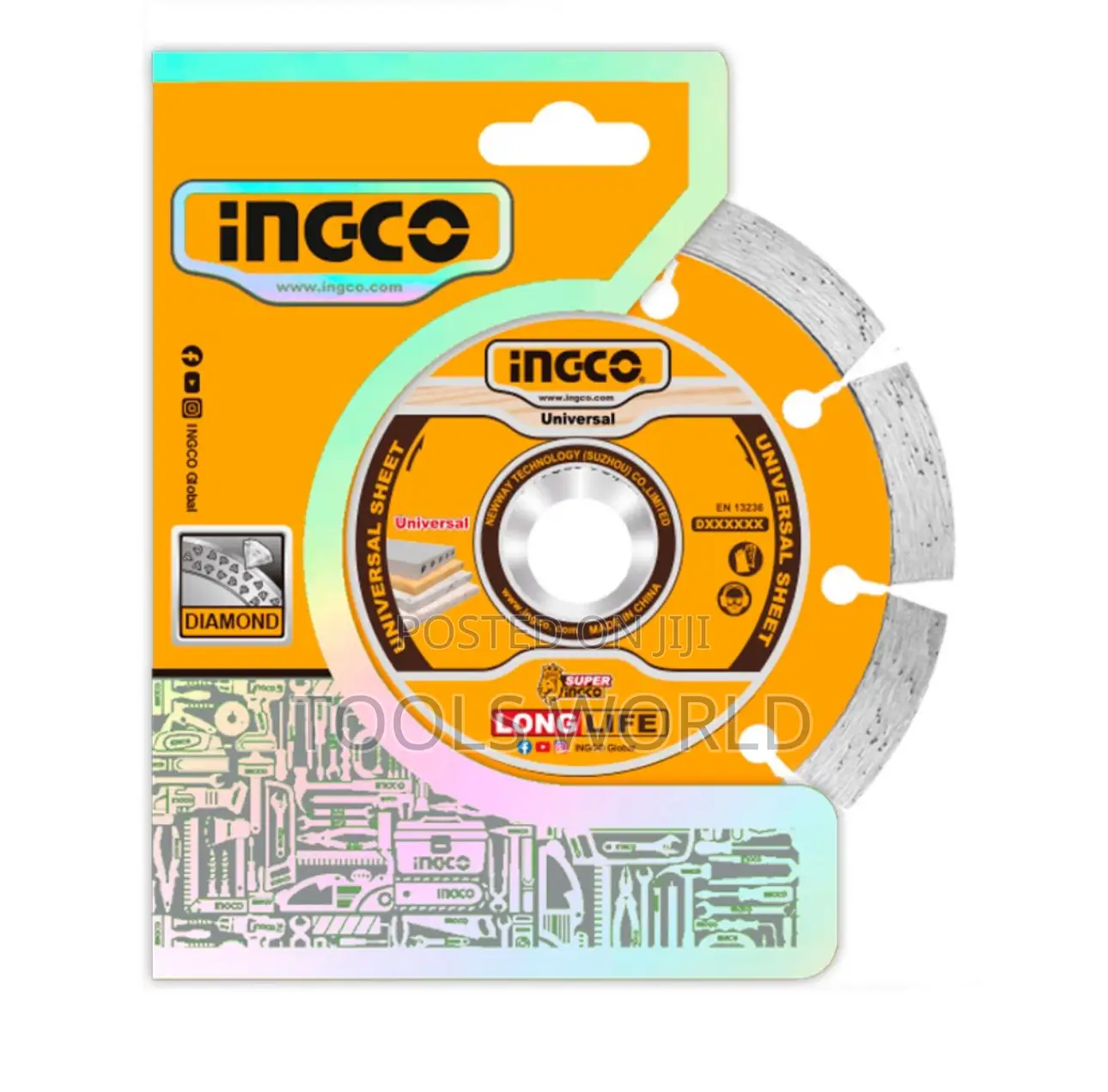 230mm (9”) Ingco Dry Diamond Disc – Heavy-duty Stone Concrete Cutter