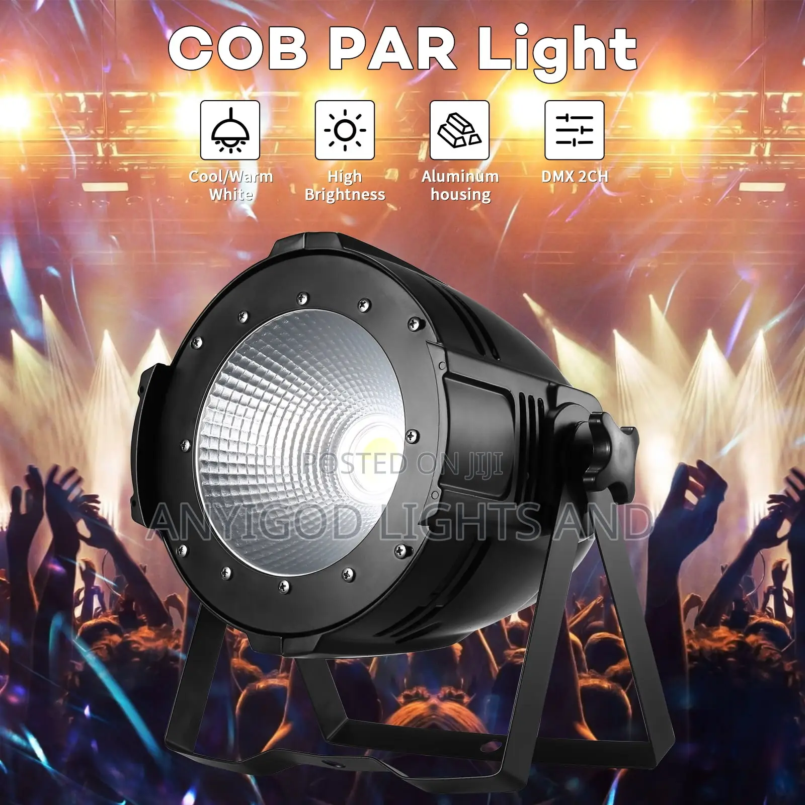 100w Cob Light Led 2in1 (White And Warm White) Dmx Enable