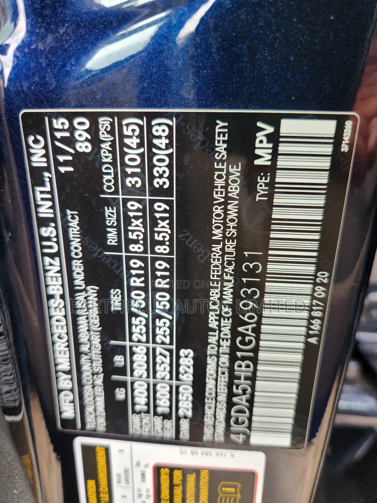 Mercedes-Benz GLE-Class GLE 350 2016 Blue