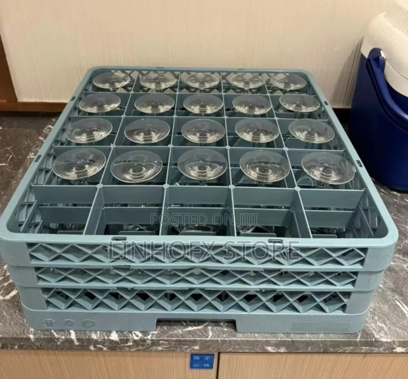 Glass Cups Storage Rack/Crate 
By 25 Compartment.