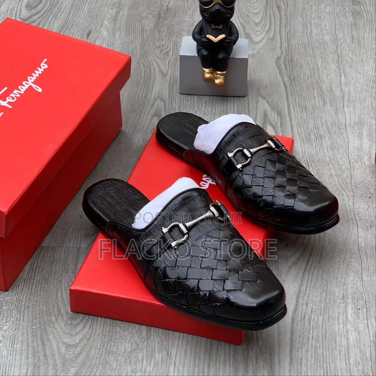 Original Salvatore Ferragamo Leather Mules
