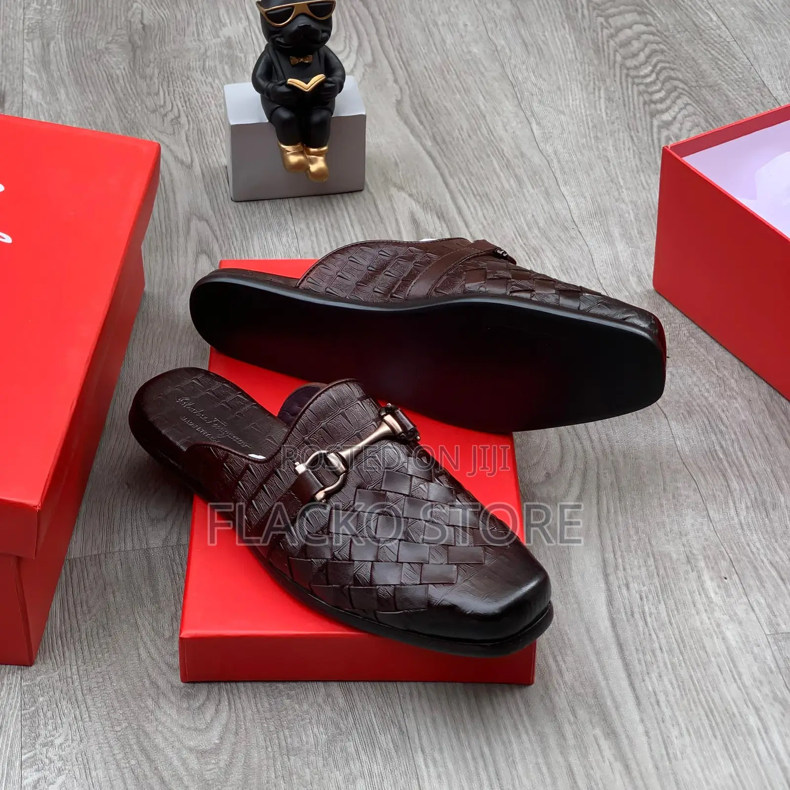 Original Salvatore Ferragamo Leather Mules