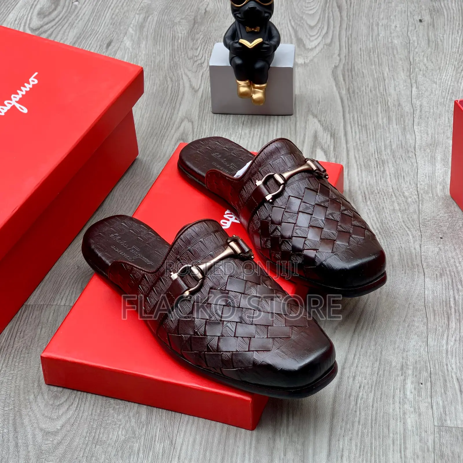 Original Salvatore Ferragamo Leather Mules