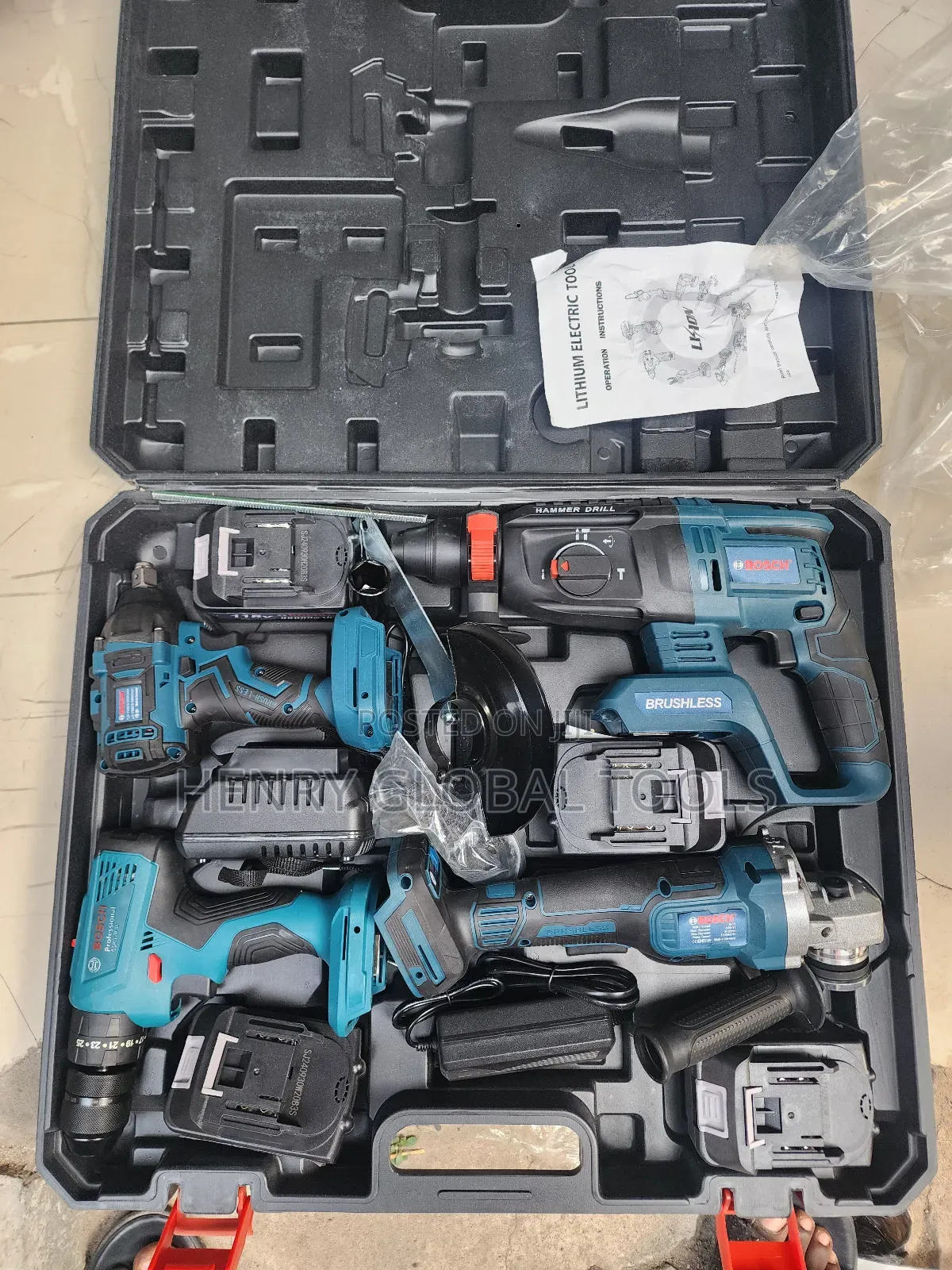 180v 4in1 Bosch Combo Kit Set